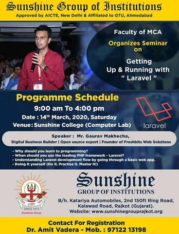 Photo 1 from Seminar by the Faculty of MCA, Sunshine Group of Institutions